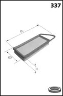 LUCAS FILTERS lfaf107 -  Воздушный фильтр